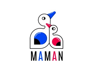 Projekt graficzny logo dla firmy online MAMAN